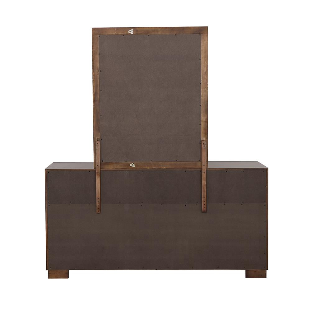 Jessica Cappuccino Rectangular Wall Mirror - 200714 - Bien Home Furniture & Electronics