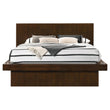 Jessica Eastern King Platform Bed with Rail Seating Cappuccino - 200711KE - Bien Home Furniture & Electronics