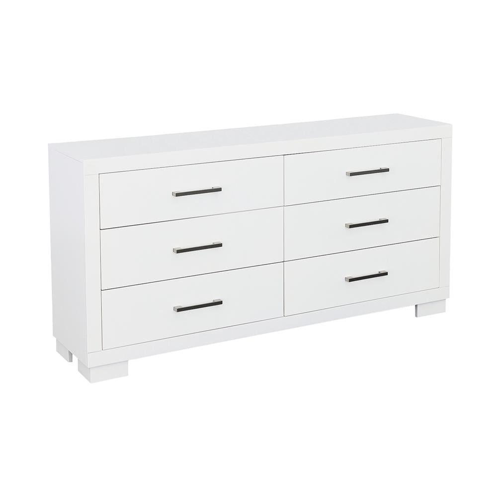 Jessica White 6-Drawer Dresser - 202993 - Bien Home Furniture & Electronics