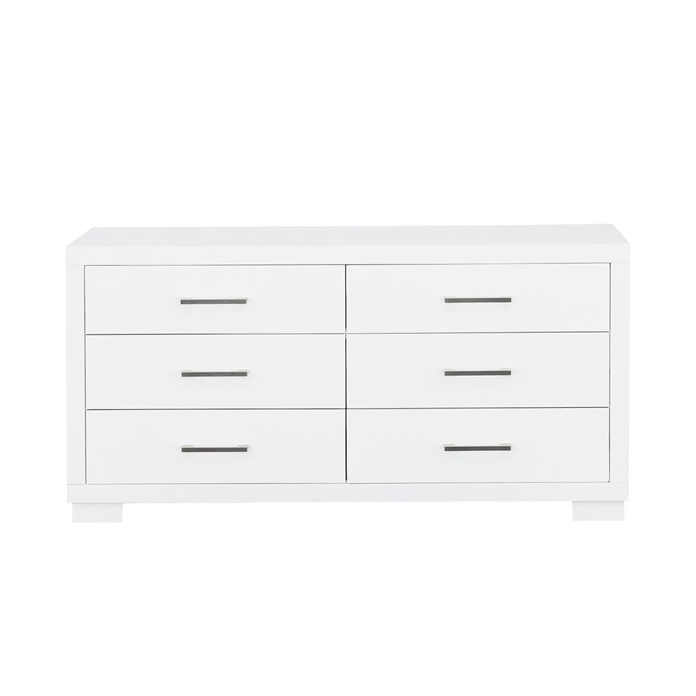 Jessica White 6-Drawer Dresser - 202993 - Bien Home Furniture & Electronics