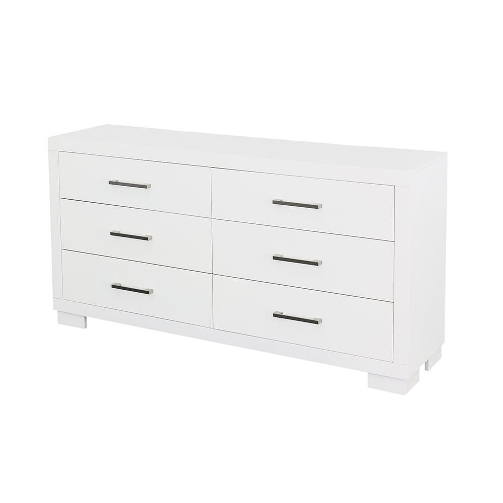 Jessica White 6-Drawer Dresser - 202993 - Bien Home Furniture & Electronics