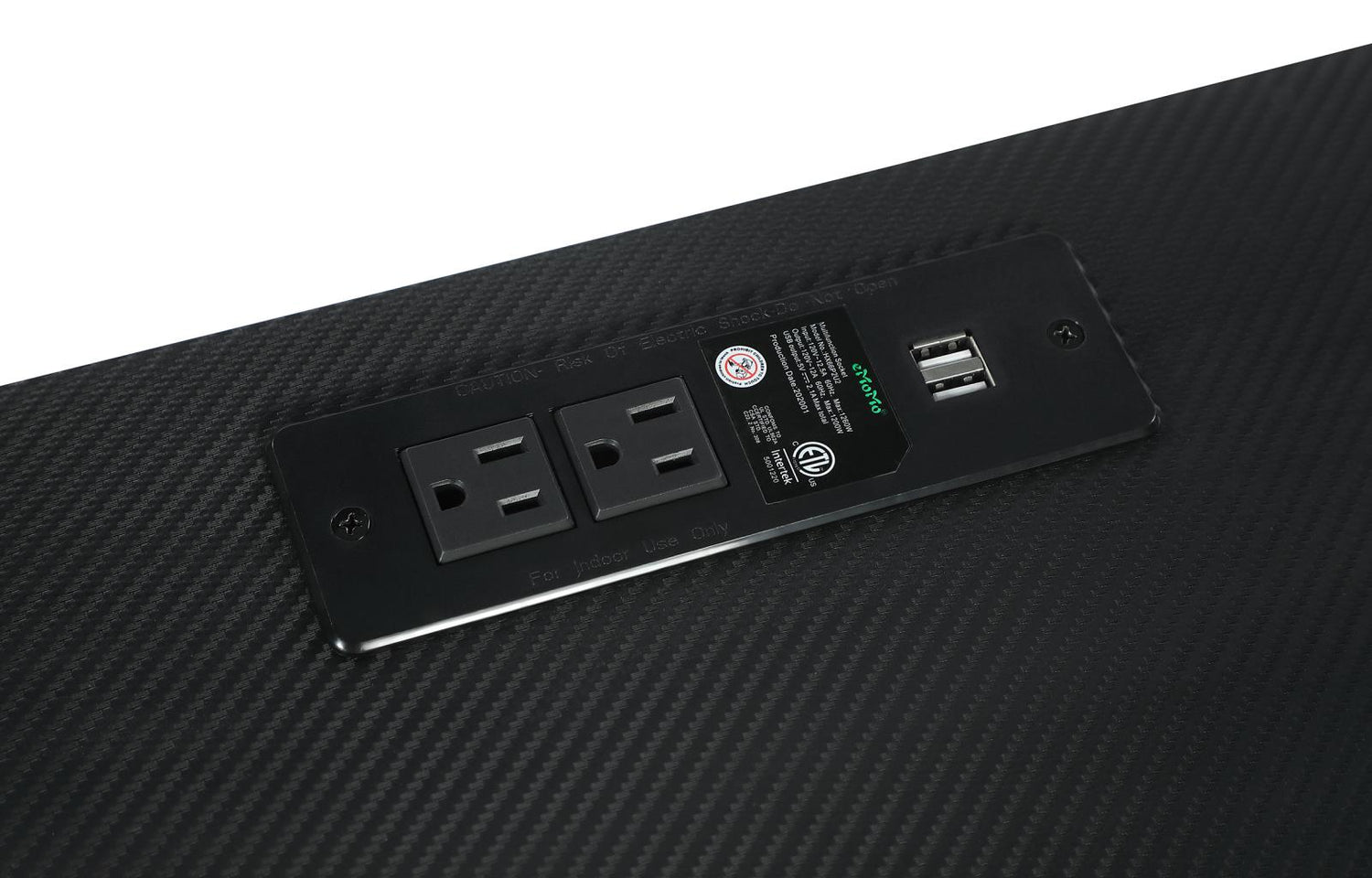 Jessie Black/Gunmetal Writing Desk with USB Ports - 801404 - Bien Home Furniture & Electronics