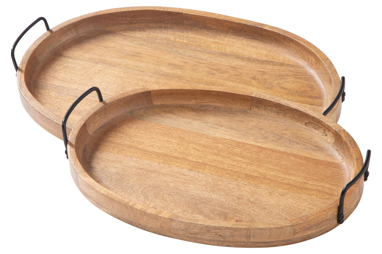 Jocelyne Brown/Black Tray, Set of 2 - A2000455 - Bien Home Furniture & Electronics