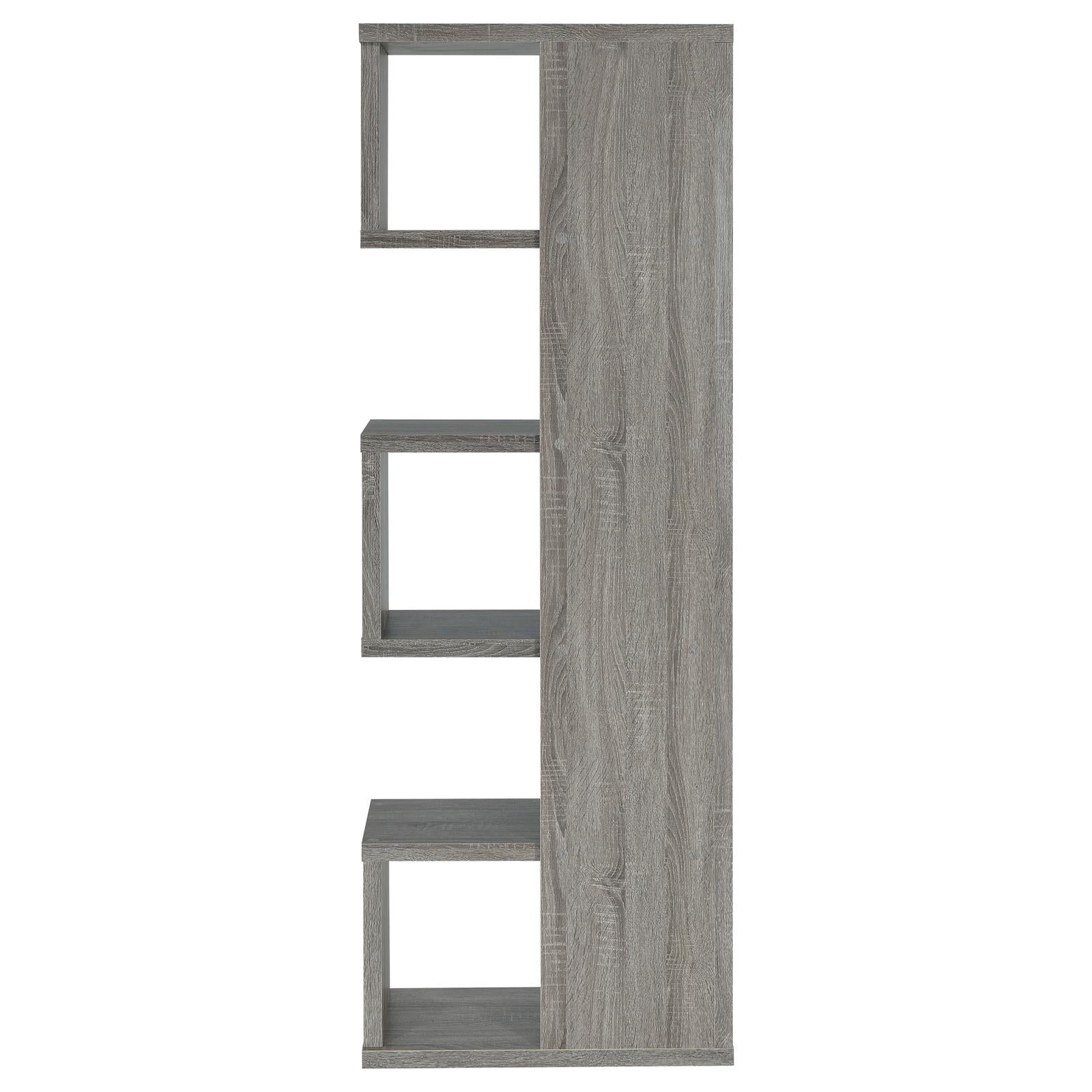 Joey Weathered Gray 5-Tier Bookcase - 800552 - Bien Home Furniture & Electronics