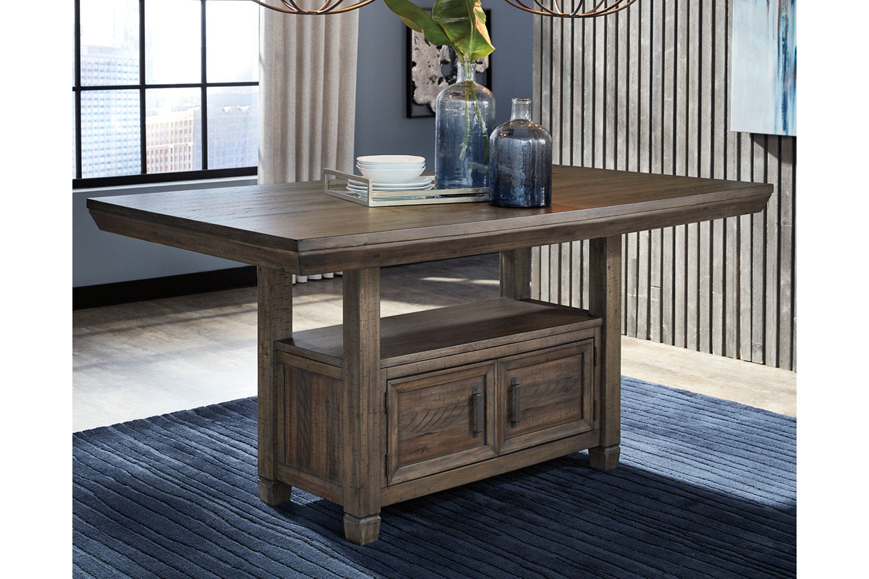 Johurst Grayish Brown Counter Height Dining Table - D762-32 - Bien Home Furniture & Electronics