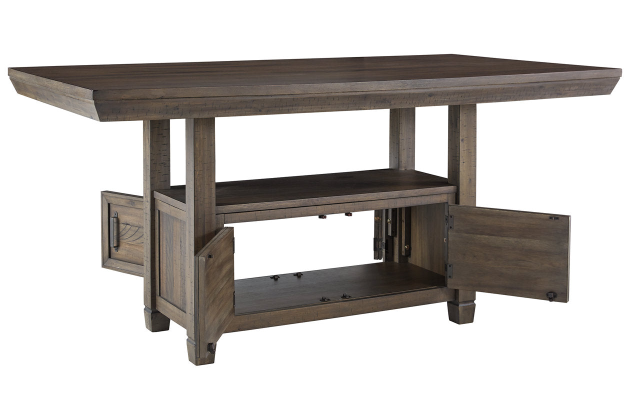 Johurst Grayish Brown Counter Height Dining Table - D762-32 - Bien Home Furniture & Electronics