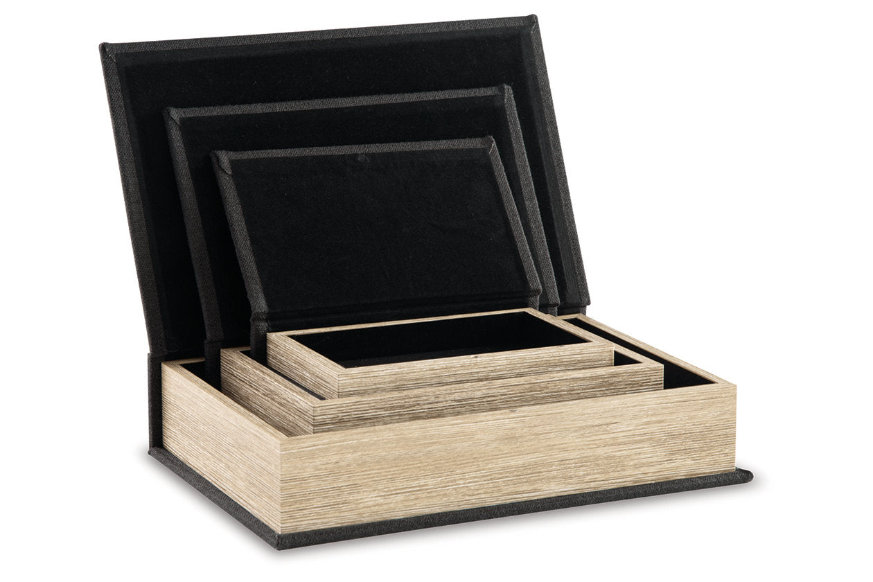 Jolina Black Box, Set of 3 - A2000489 - Bien Home Furniture & Electronics
