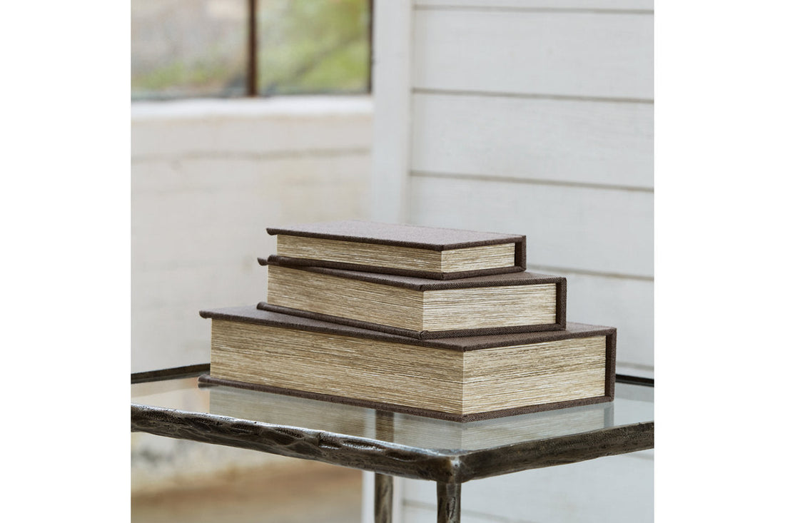 Jolina Brown Box, Set of 3 - A2000488 - Bien Home Furniture & Electronics