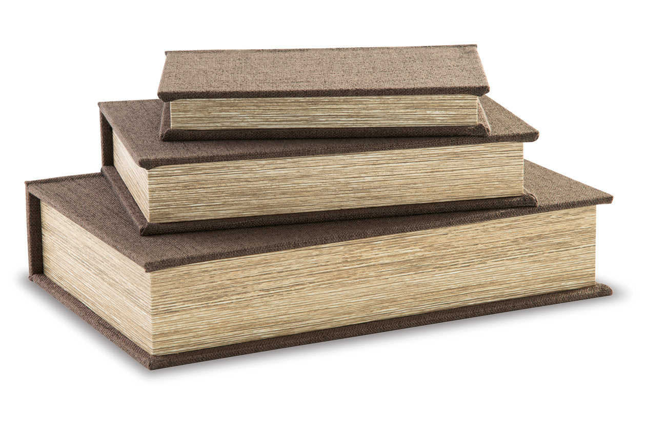 Jolina Brown Box, Set of 3 - A2000488 - Bien Home Furniture & Electronics