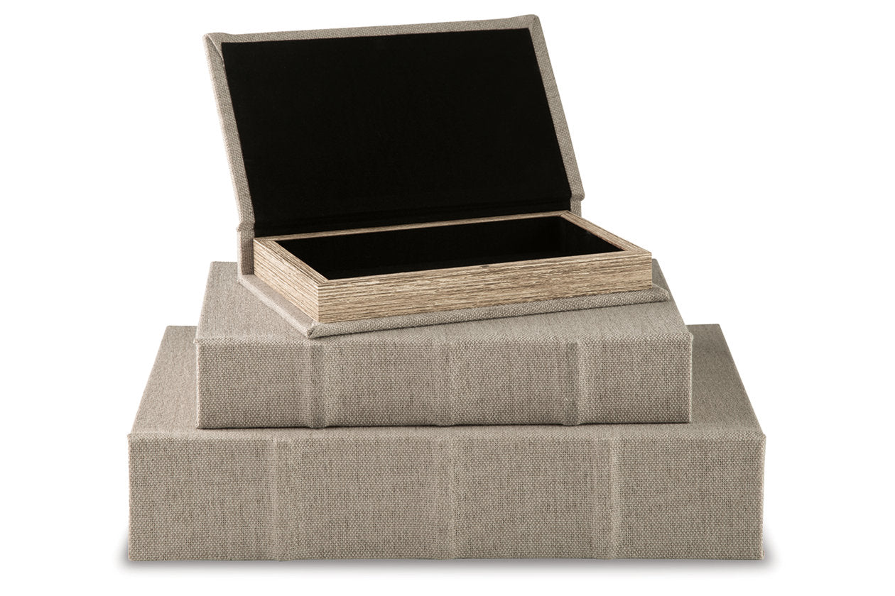 Jolina Linen Box, Set of 3 - A2000486 - Bien Home Furniture & Electronics