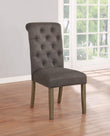 Jonell Rustic Brown/Gray Tufted Back Side Chairs, Set of 2 - 193172 - Bien Home Furniture & Electronics