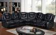 Jordan Black Reclining Sectional - Jordan2021 - Sectional - Bien Home Furniture & Electronics