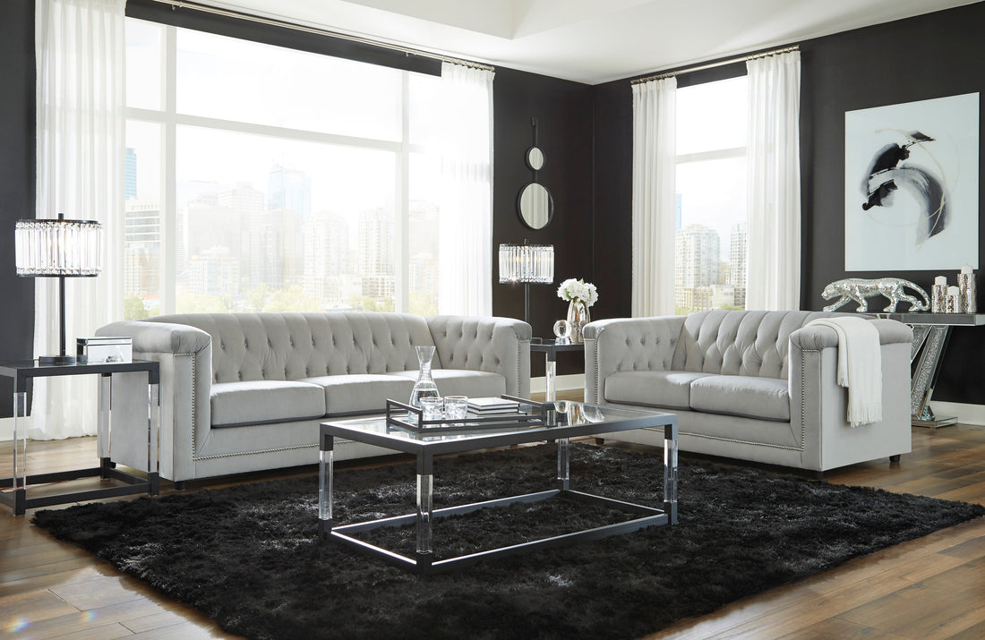 Josanna Gray Living Room Set - SET | 2190438 | 2190435 - Bien Home Furniture &amp; Electronics