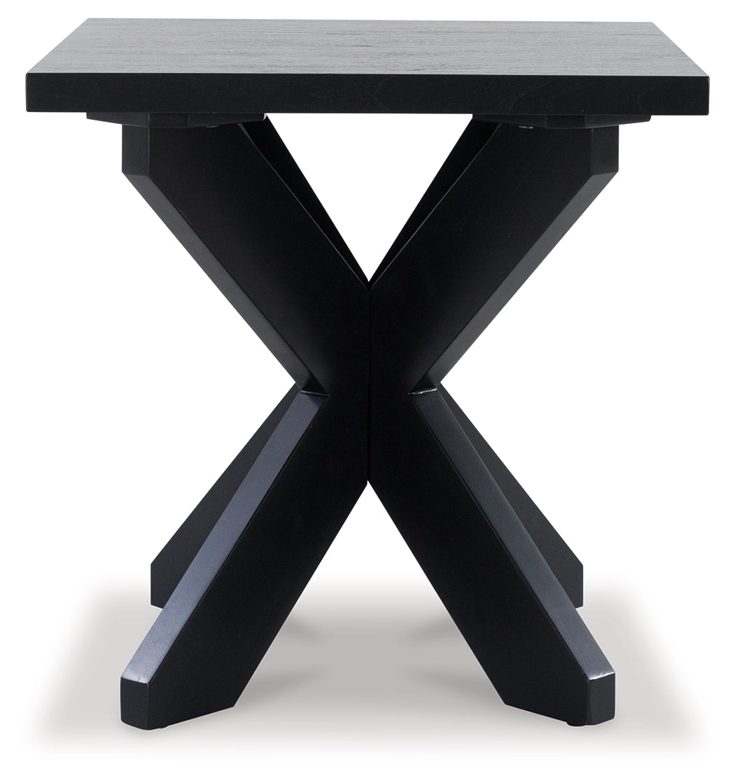 JOSHYARD Black End Table - T461-2 - Bien Home Furniture &amp; Electronics