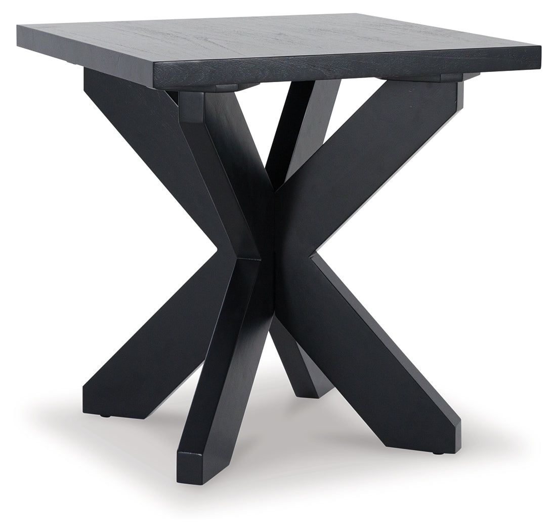 JOSHYARD Black End Table - T461-2 - Bien Home Furniture &amp; Electronics