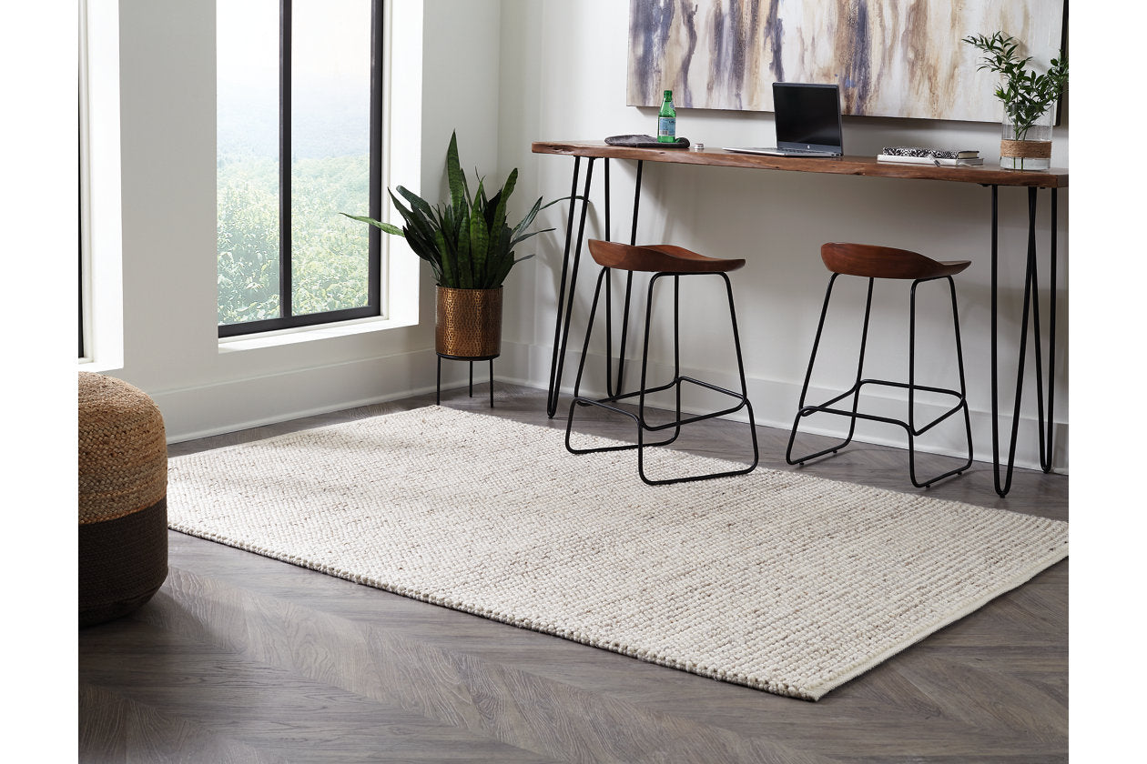 Jossick Cream/Gray Large Rug - R405101 - Bien Home Furniture & Electronics