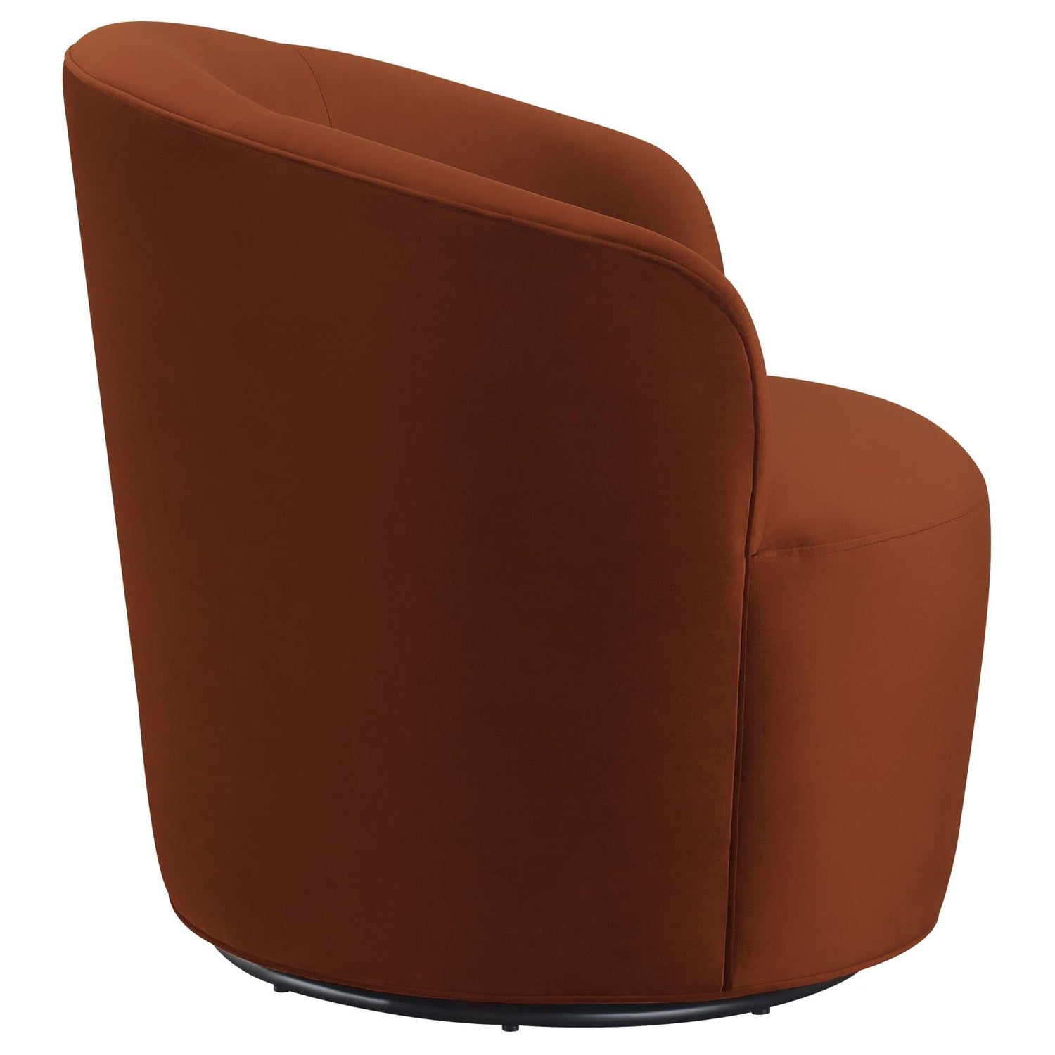 Joyce Burnt Orange Sloped Arms Swivel Chair - 905631 - Bien Home Furniture & Electronics