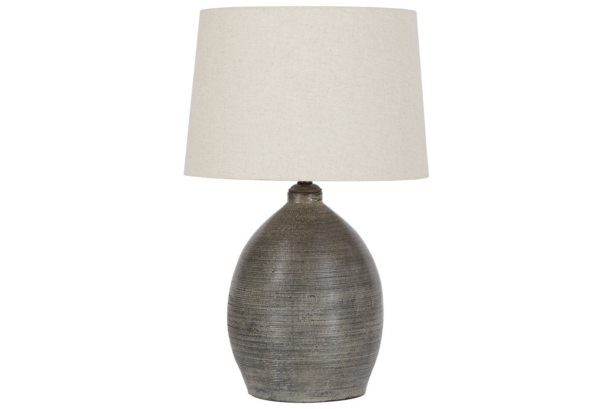 Joyelle Gray Table Lamp - L100744 - Bien Home Furniture & Electronics