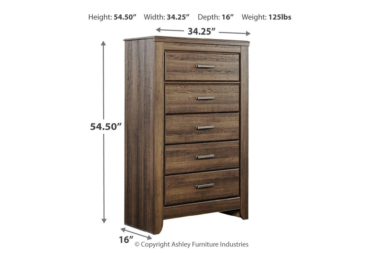 Juararo Dark Brown Chest of Drawers - B251-46 - Bien Home Furniture & Electronics