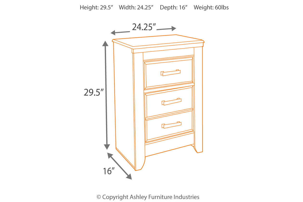 Juararo Dark Brown Nightstand - B251-92 - Bien Home Furniture & Electronics