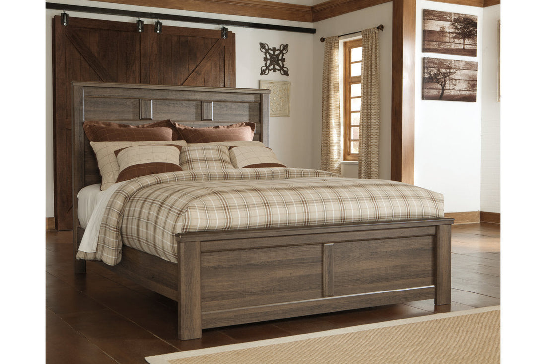 Juararo Dark Brown Queen Panel Bed - SET | B251-54 | B251-57 | B251-98 - Bien Home Furniture &amp; Electronics