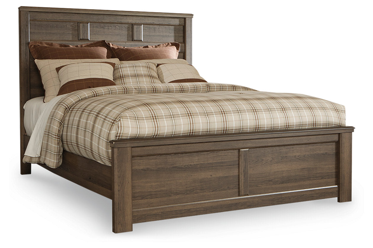Juararo Dark Brown Queen Panel Bed - SET | B251-54 | B251-57 | B251-98 - Bien Home Furniture & Electronics