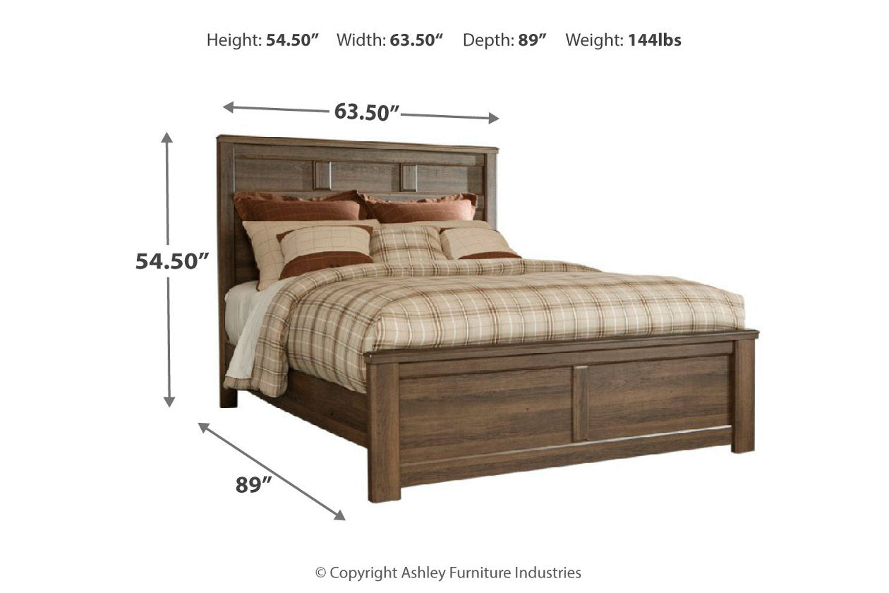 Juararo Dark Brown Queen Panel Bed - SET | B251-54 | B251-57 | B251-98 - Bien Home Furniture & Electronics