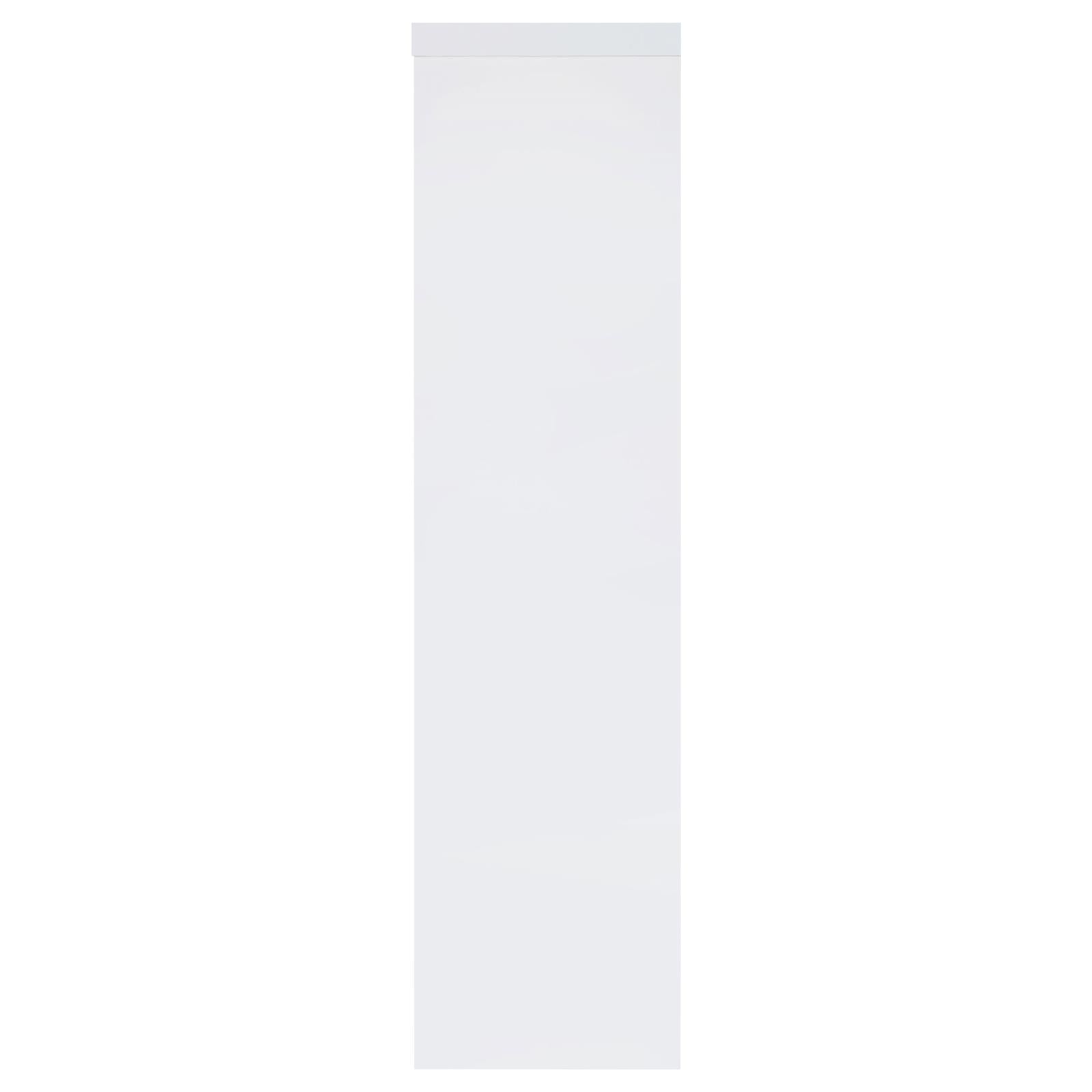 Jude 3-shelf Media Tower With Storage Cabinet White High Gloss - 704254 - Bien Home Furniture & Electronics