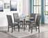 Judson 5-Pk Dining Set Glitter Grey - 1317SET-GT - Bien Home Furniture & Electronics