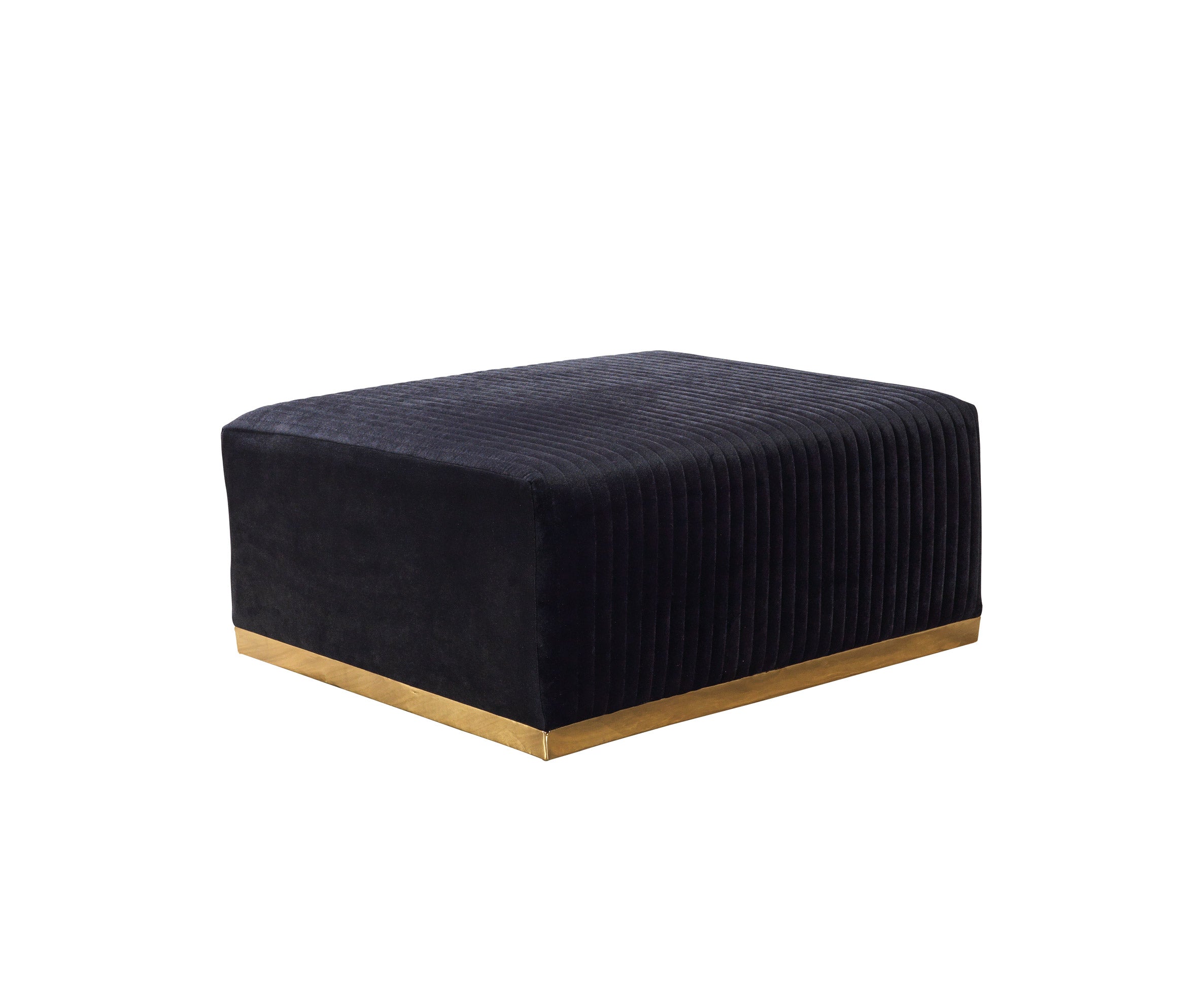 Juliana Black Velvet 4-Piece Sectional - JULIANABLACK-SEC4 - Bien Home Furniture & Electronics