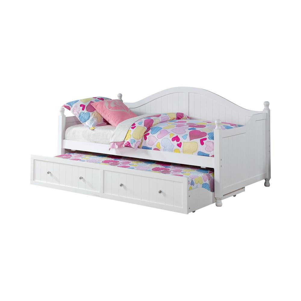 Julie Ann White Twin Daybed with Trundle - 300053 - Bien Home Furniture & Electronics