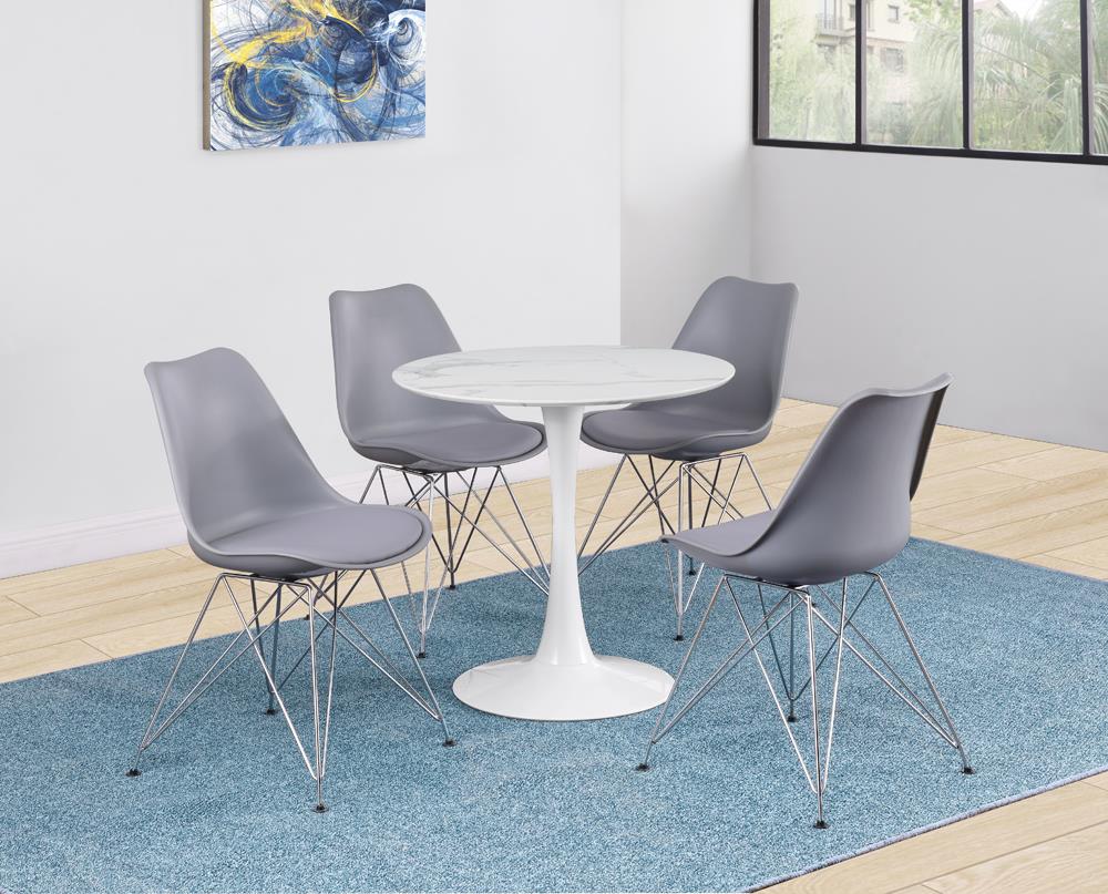 Juniper Gray Upholstered Side Chairs, Set of 2 - 110262 - Bien Home Furniture & Electronics