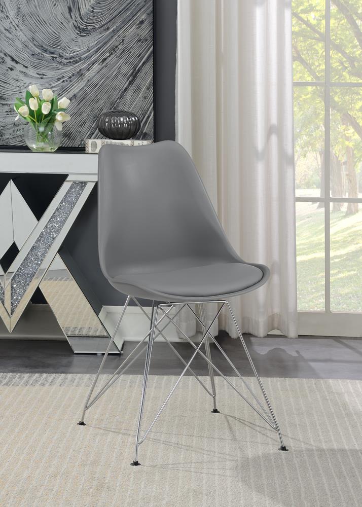 Juniper Gray Upholstered Side Chairs, Set of 2 - 110262 - Bien Home Furniture & Electronics