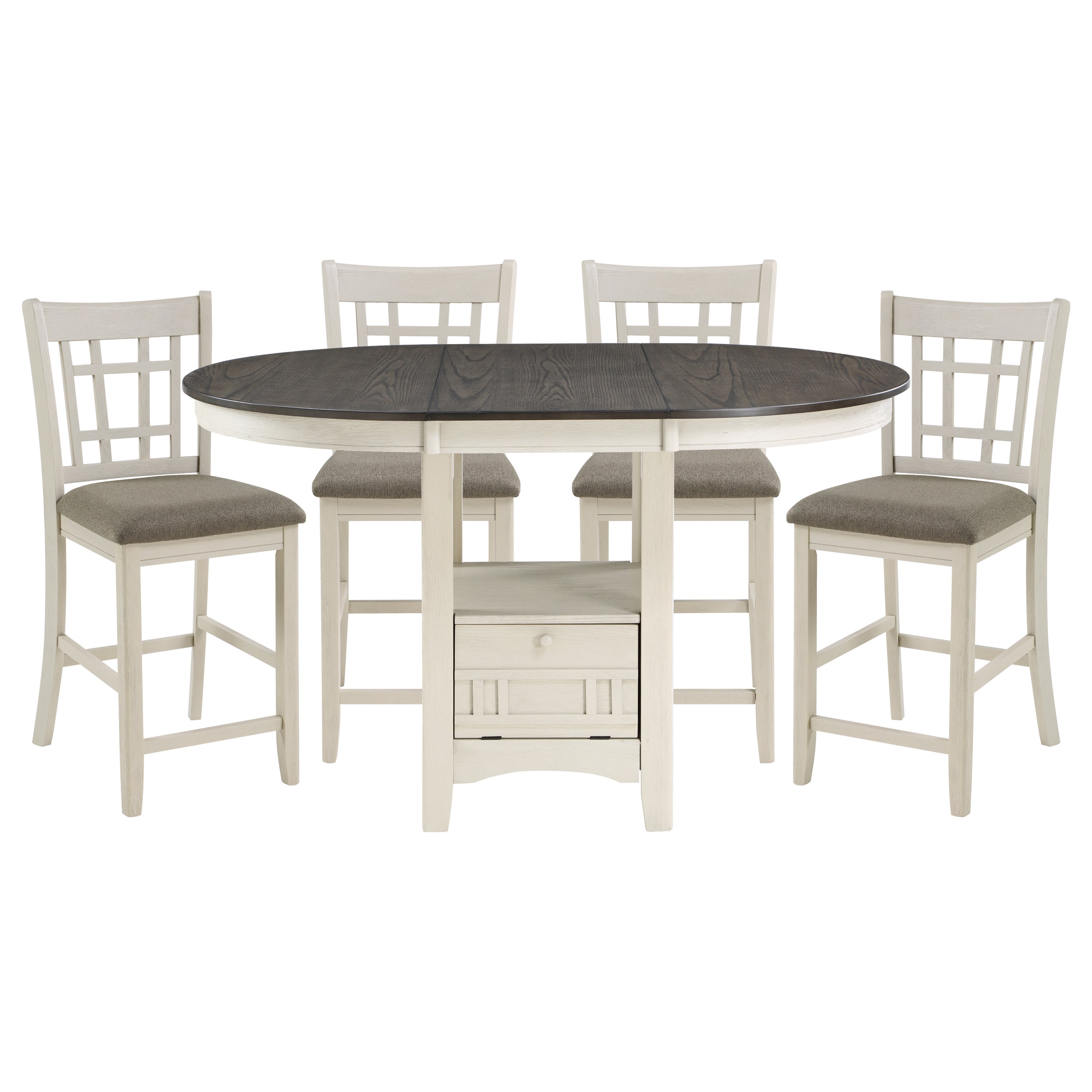 Junipero White Extendable Counter Height Set - SET | 2423W-36 | 2423W-24(2) - Bien Home Furniture & Electronics
