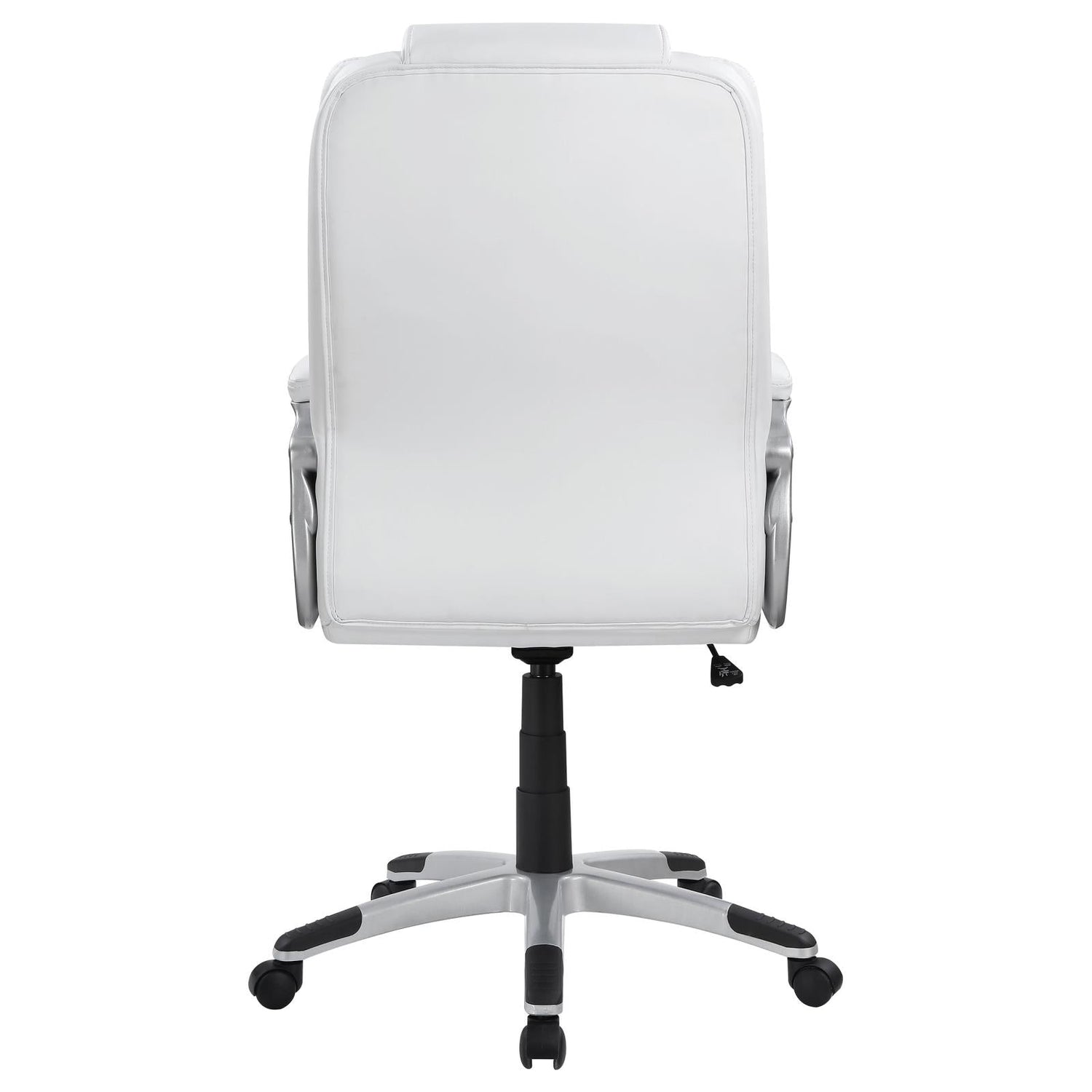 Kaffir White/Silver Adjustable Height Office Chair - 801140 - Bien Home Furniture & Electronics