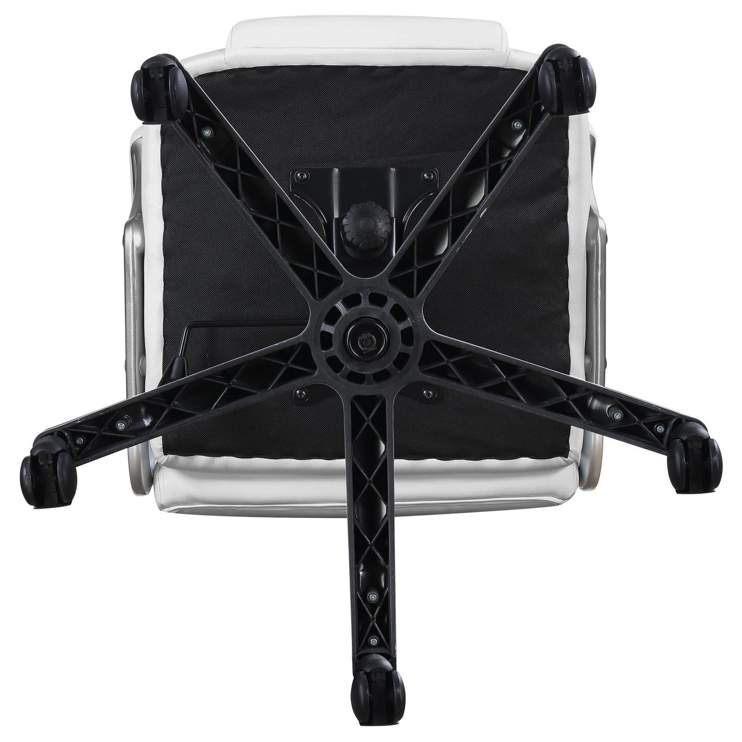 Kaffir White/Silver Adjustable Height Office Chair - 801140 - Bien Home Furniture & Electronics