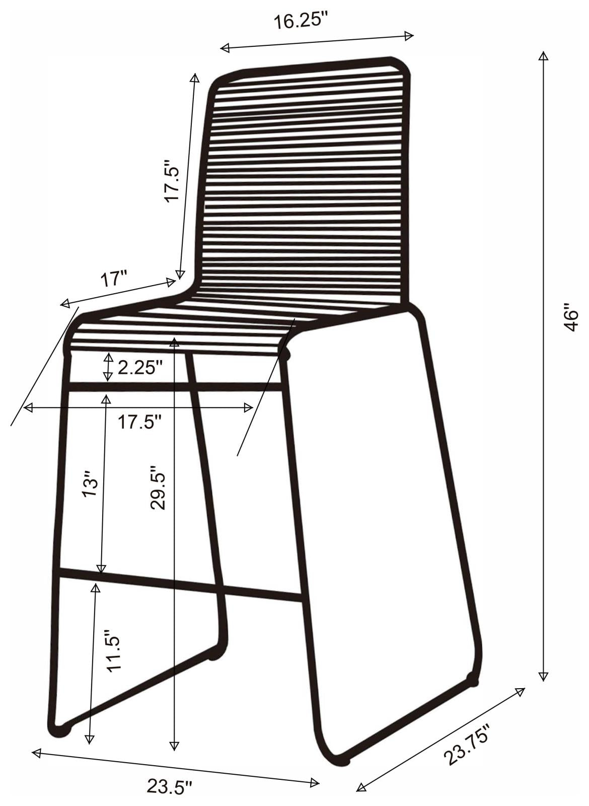 Kai Charcoal/Gunmetal Upholstered Bar Stools with Footrest, Set of 2 - 192064 - Bien Home Furniture &amp; Electronics
