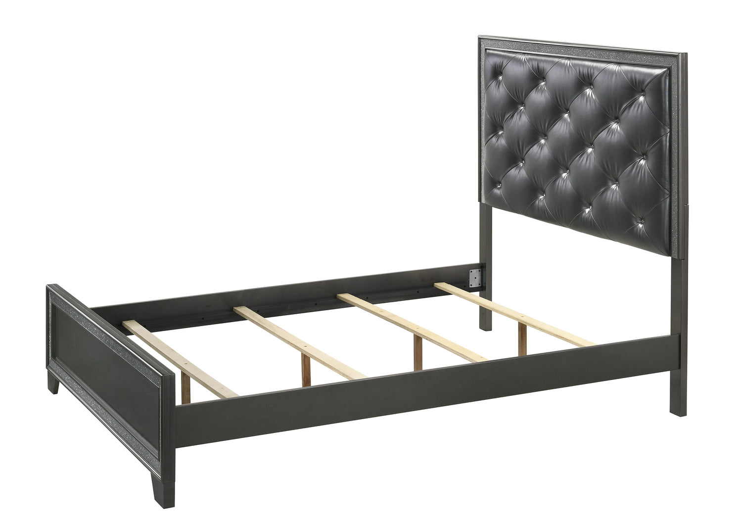 Kaia Gray Queen Panel Bed - SET | B4750-Q-HBFB | B4750-KQ-RAIL - Bien Home Furniture &amp; Electronics