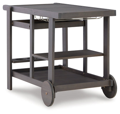 Kailani Gray Serving Cart - P030-661 - Bien Home Furniture &amp; Electronics