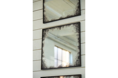 Kali Black Accent Mirror, Set of 3 - A8010289 - Bien Home Furniture &amp; Electronics
