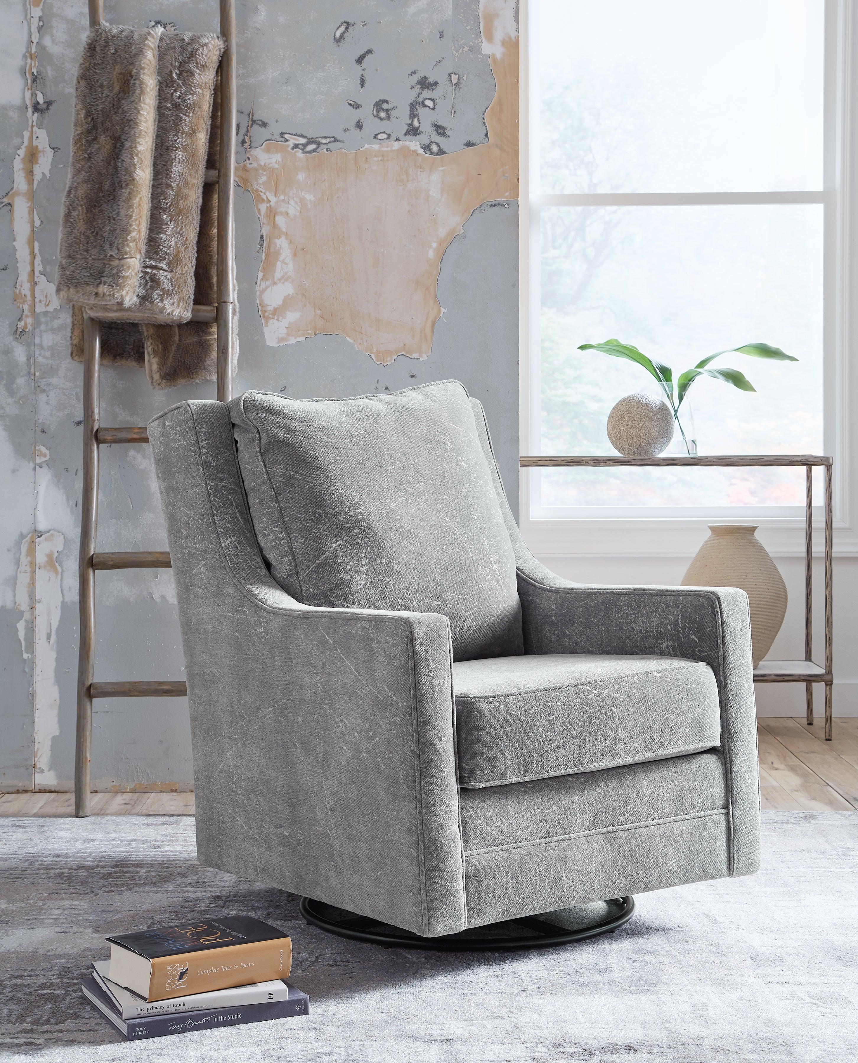 Kambria Ash Swivel Glider Accent Chair - A3000205 - Bien Home Furniture &amp; Electronics
