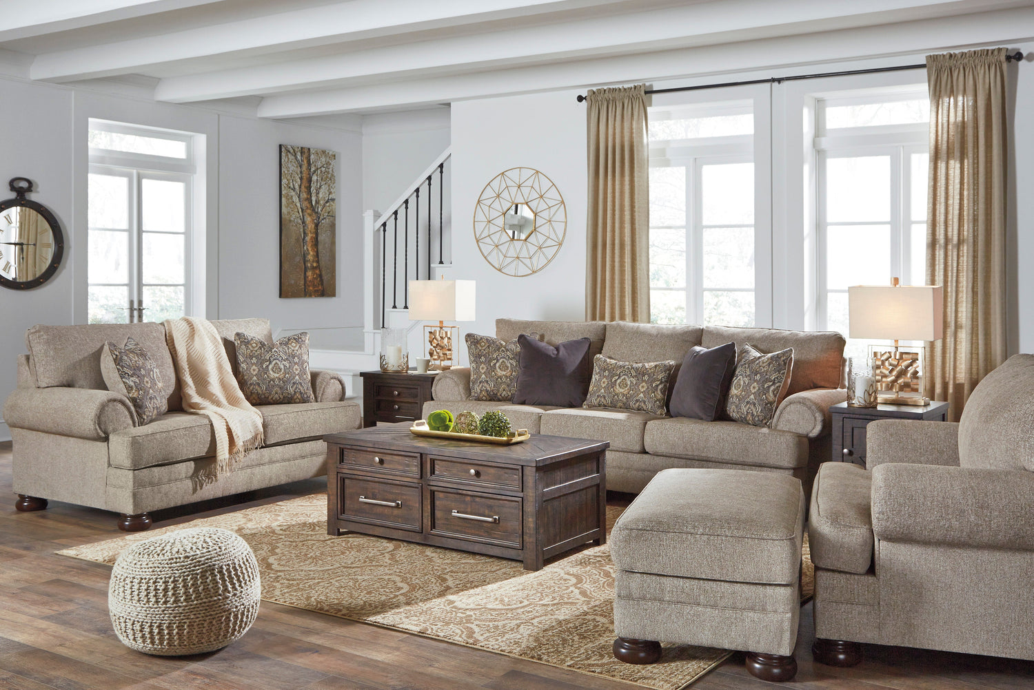 Kananwood Oatmeal Living Room Set - SET | 2960338 | 2960335 - Bien Home Furniture & Electronics