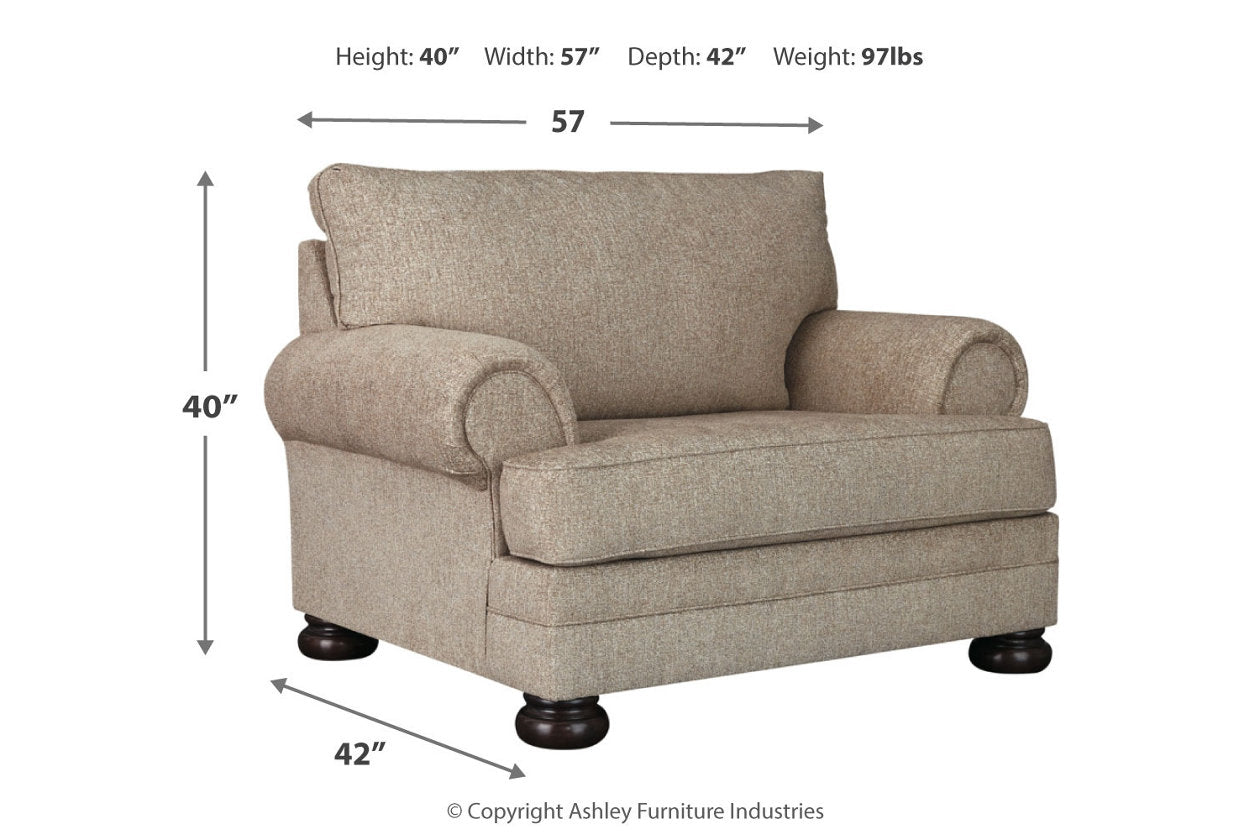 Kananwood Oatmeal Oversized Chair - 2960323 - Bien Home Furniture &amp; Electronics