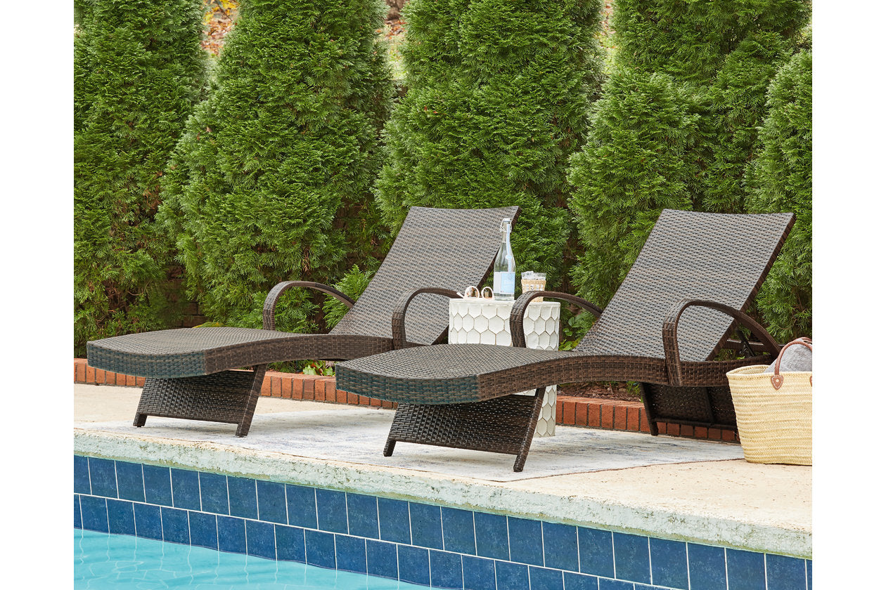 Kantana Brown Chaise Lounge, Set of 2 - P283-815 - Bien Home Furniture & Electronics