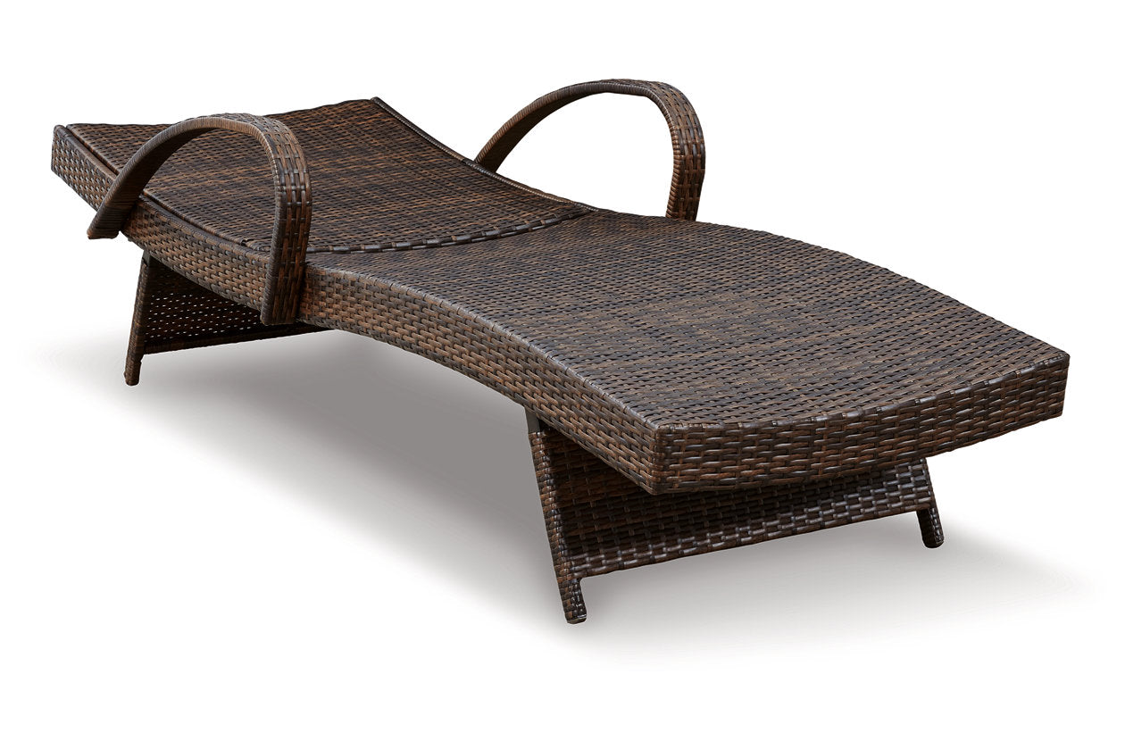 Kantana Brown Chaise Lounge, Set of 2 - P283-815 - Bien Home Furniture & Electronics
