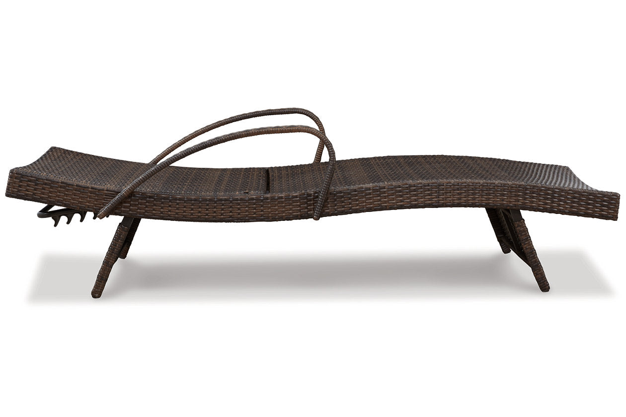 Kantana Brown Chaise Lounge, Set of 2 - P283-815 - Bien Home Furniture & Electronics