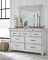 Kanwyn Whitewash Bedroom Mirror (Mirror Only) - B777-36 - Bien Home Furniture & Electronics