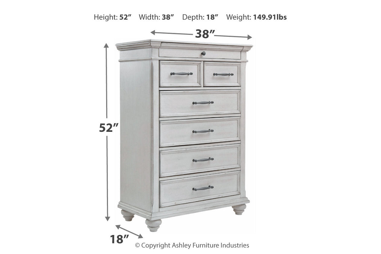 Kanwyn Whitewash Chest of Drawers - B777-46 - Bien Home Furniture & Electronics