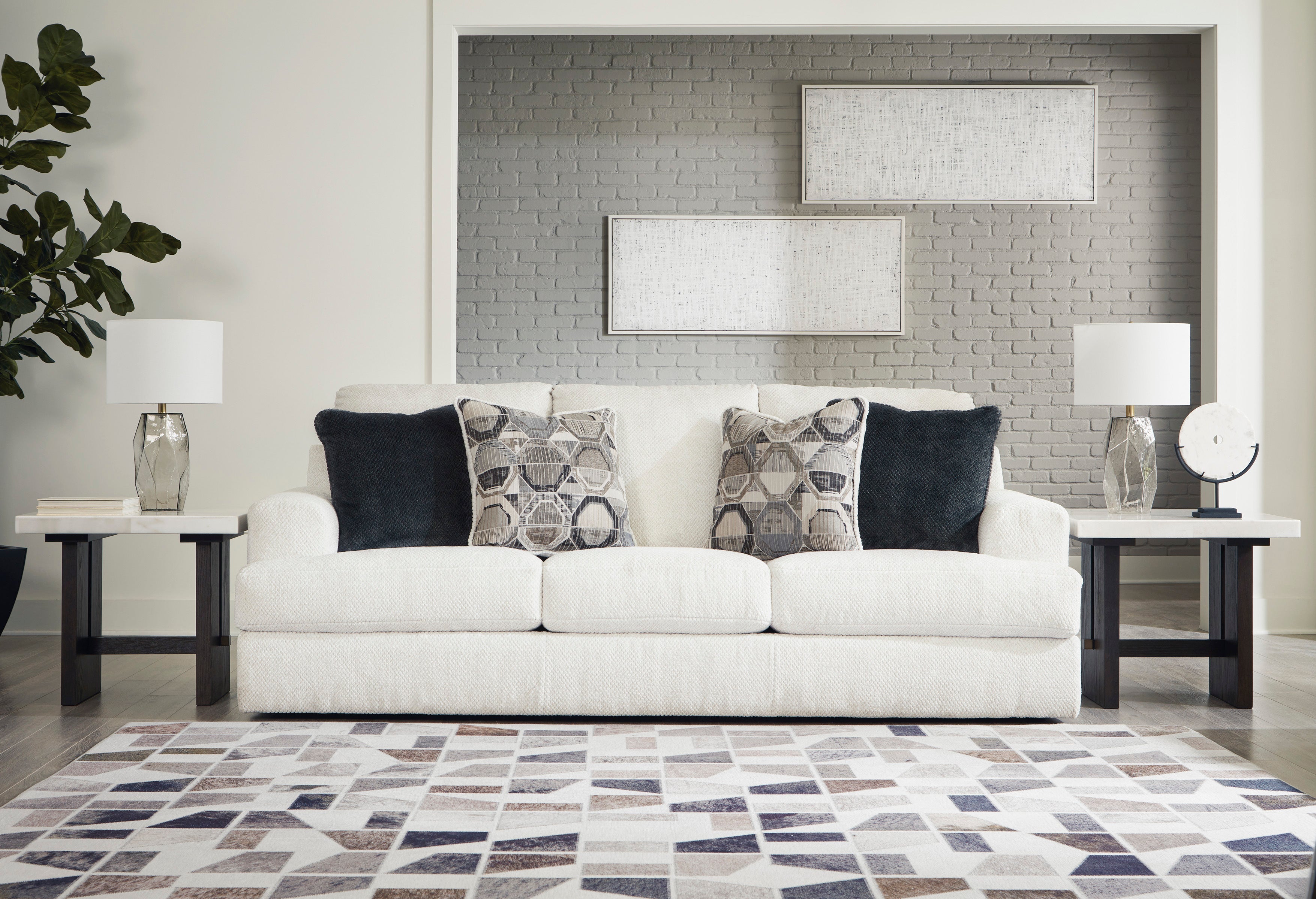 Karinne Linen Living Room Set - SET | 3140338 | 3140335 - Bien Home Furniture & Electronics