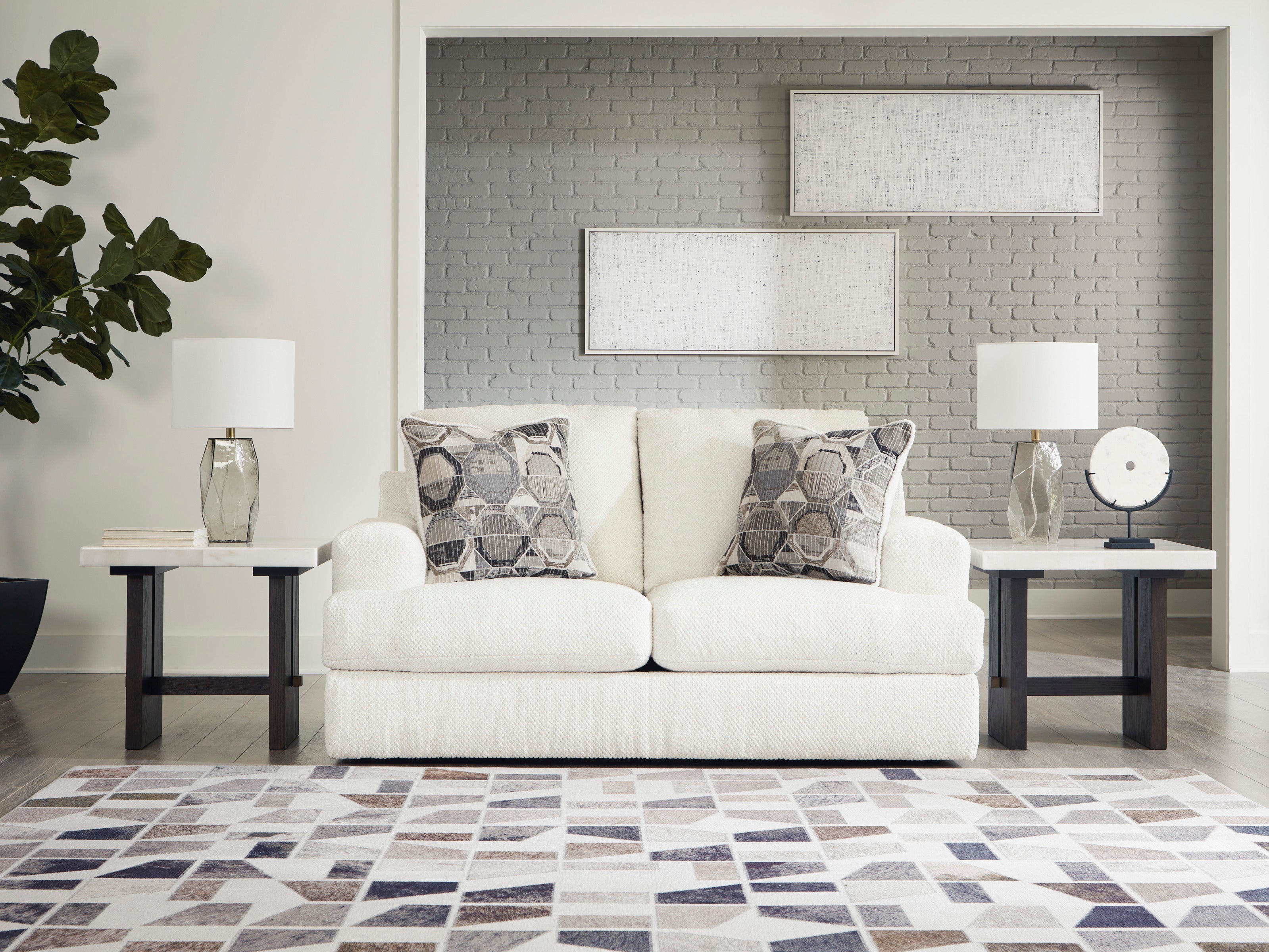 Karinne Linen Living Room Set - SET | 3140338 | 3140335 - Bien Home Furniture & Electronics